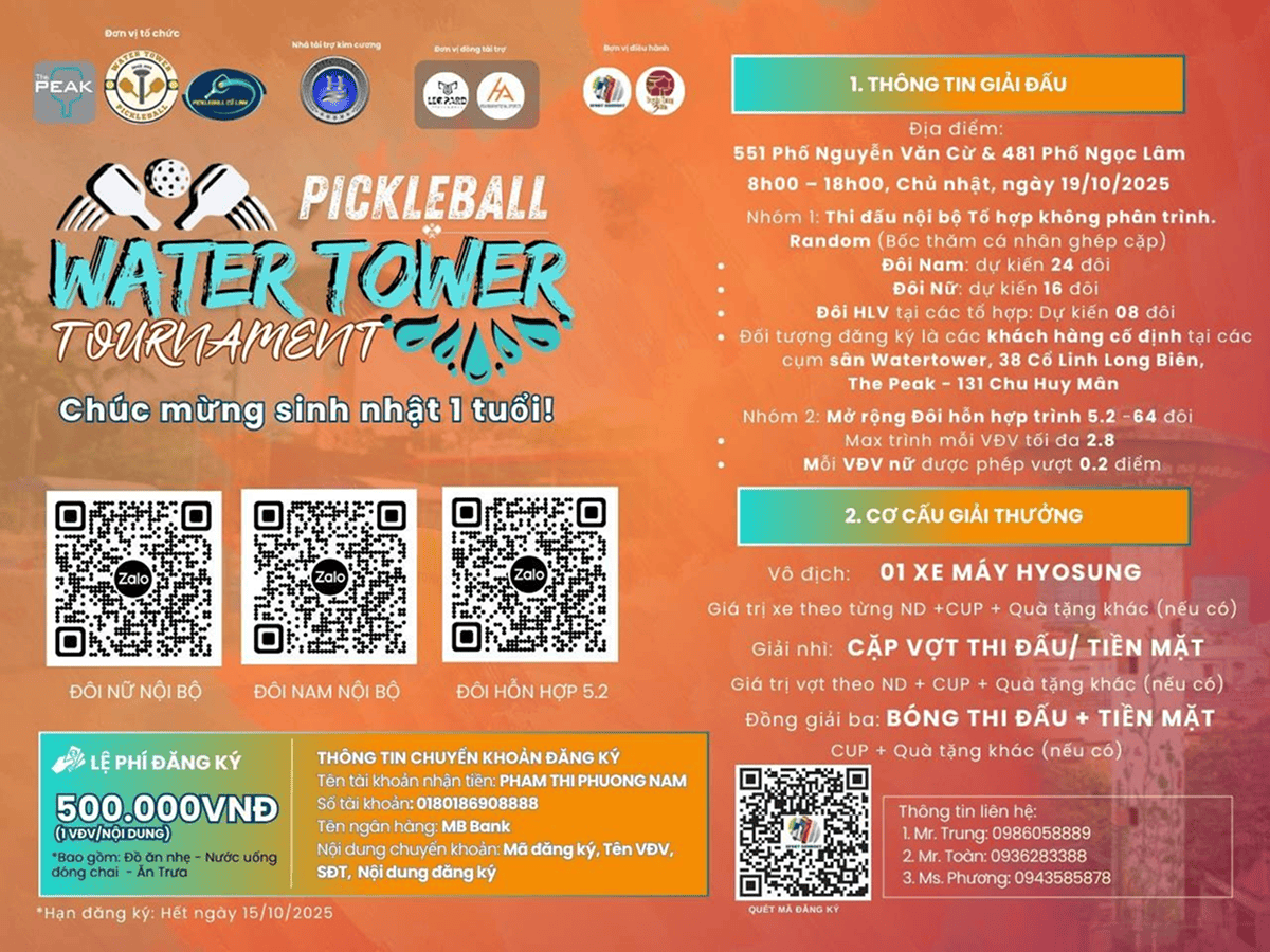 Pickleball Water Tower Tournament
